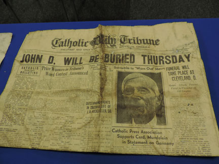 Time capsule from 1937 opened at Ministry Sacred Heart Hospital