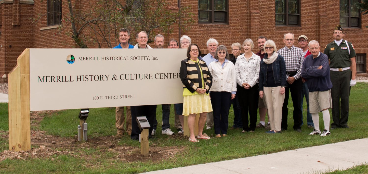 Merrill Historical Society completes Phase 1 of courtyard project