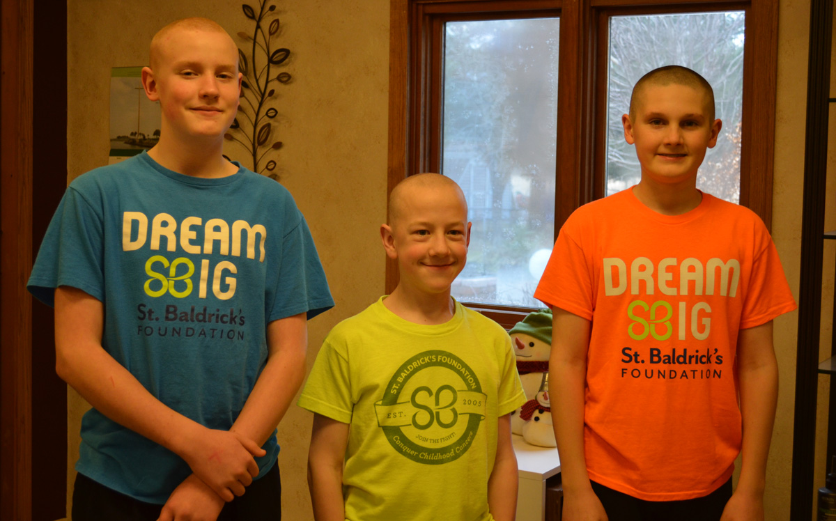 Shaving heads for a good cause