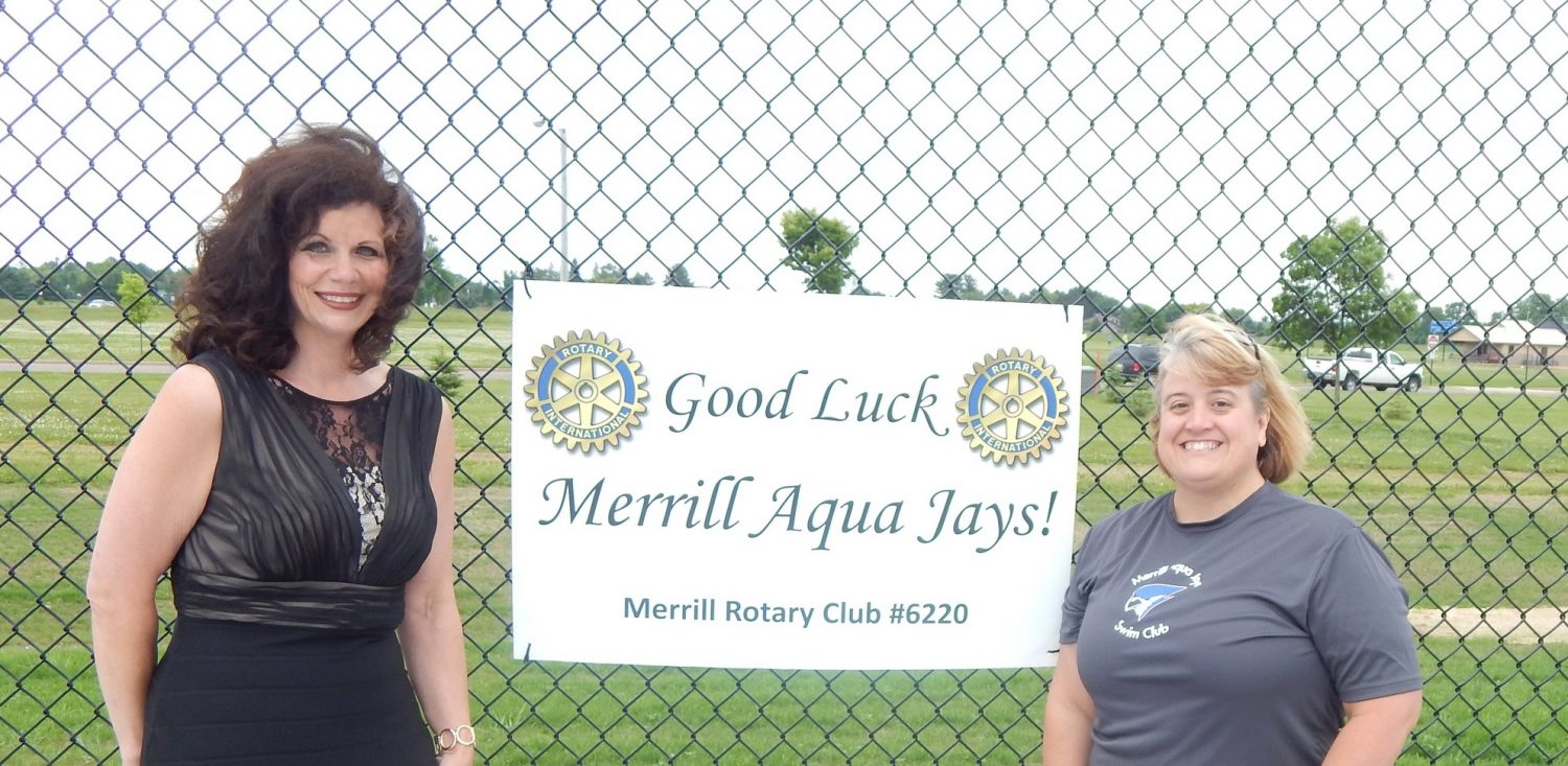 Rotary Club Donates timing system for Merrill Aqua Jays