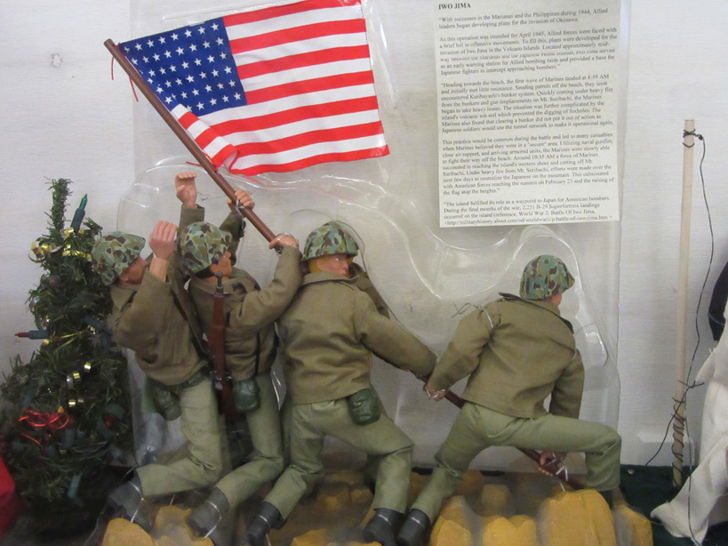 Historical & patriotic dioramas at library