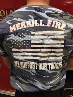 MFD unveils new duty shirts in honor of veterans
