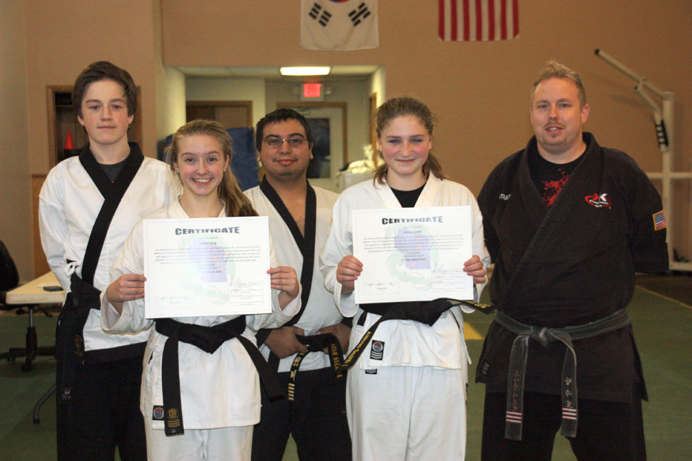 Merrill Karate Club students earn black belts