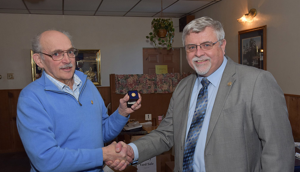 Merrill Rotarian receives second Paul Harris Award