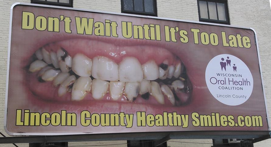 Lincoln County Oral Health Coalition kicks off adult campaign with billboard