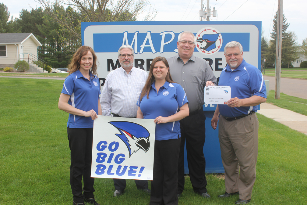Lincoln Community Bank invites customers to swipe for the Bluejays