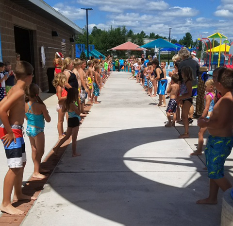 Christmas in July at the Aquatic Center