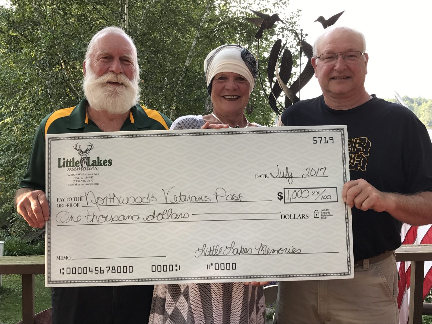 Little Lakes pitches in for Northwoods Veterans Post
