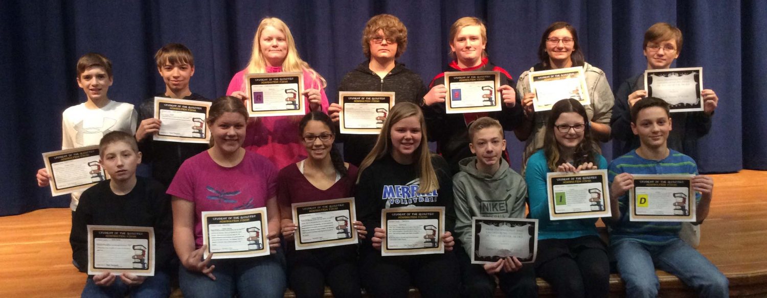 PRMS recognizes Students of the Quarter