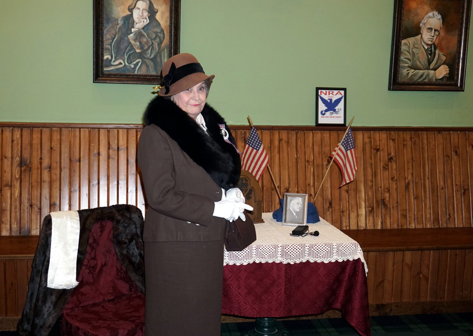 Eleanor Roosevelt portrayed at library’s Friends’ program