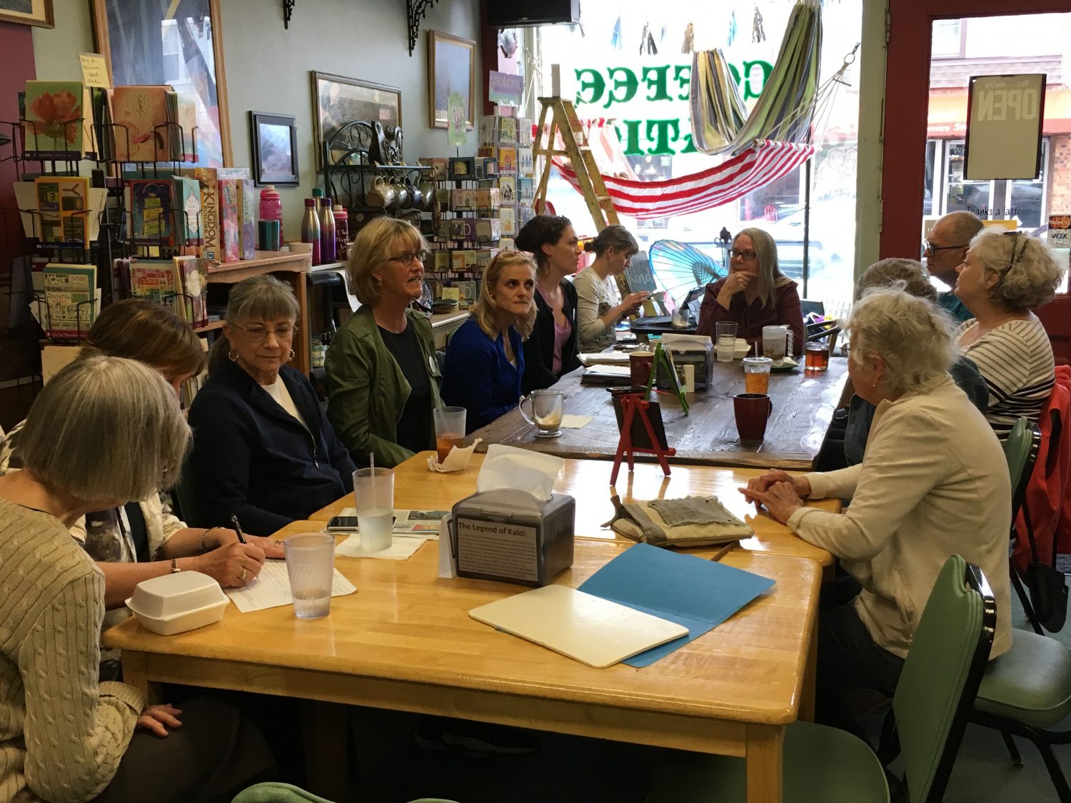 First Street Coffee hosts visit by state treasurer candidate