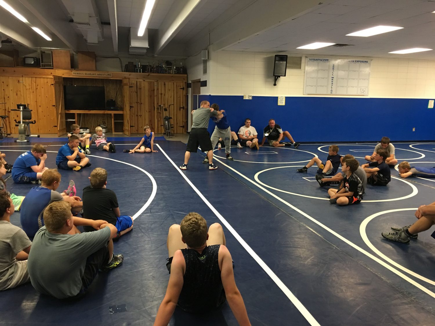 Merrill wrestling holds two camps