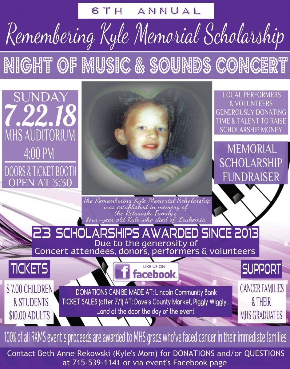6th Annual Remembering Kyle Scholarship Concert set for Sunday