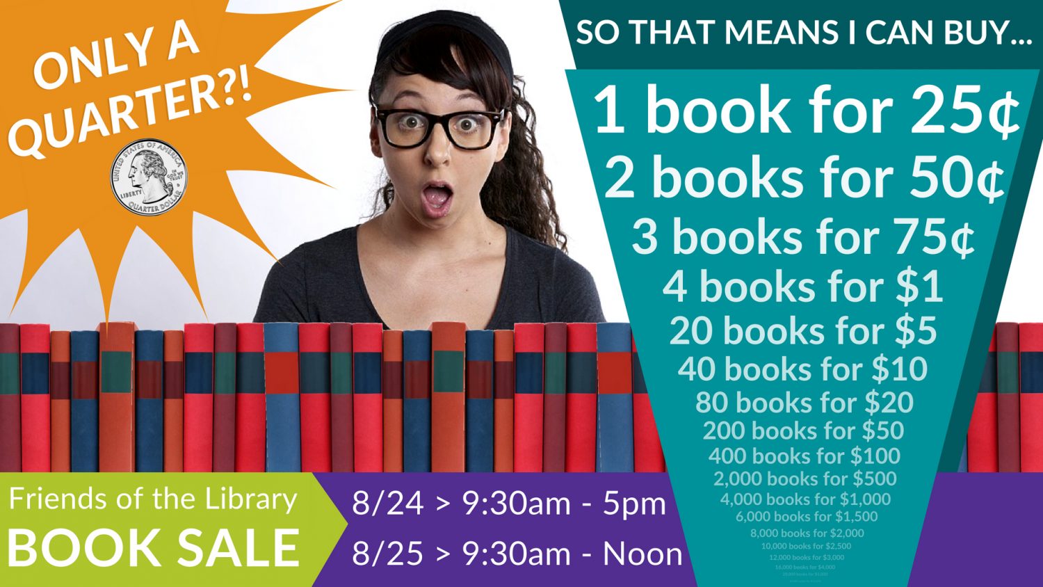 ‘Abundance of Books’ sale at the library