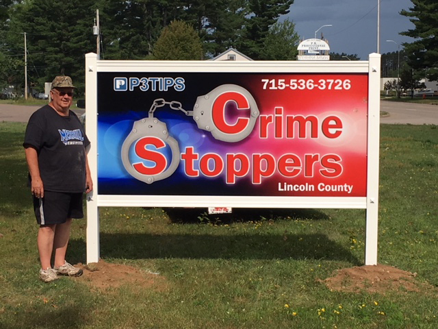 New Crime Stoppers sign
