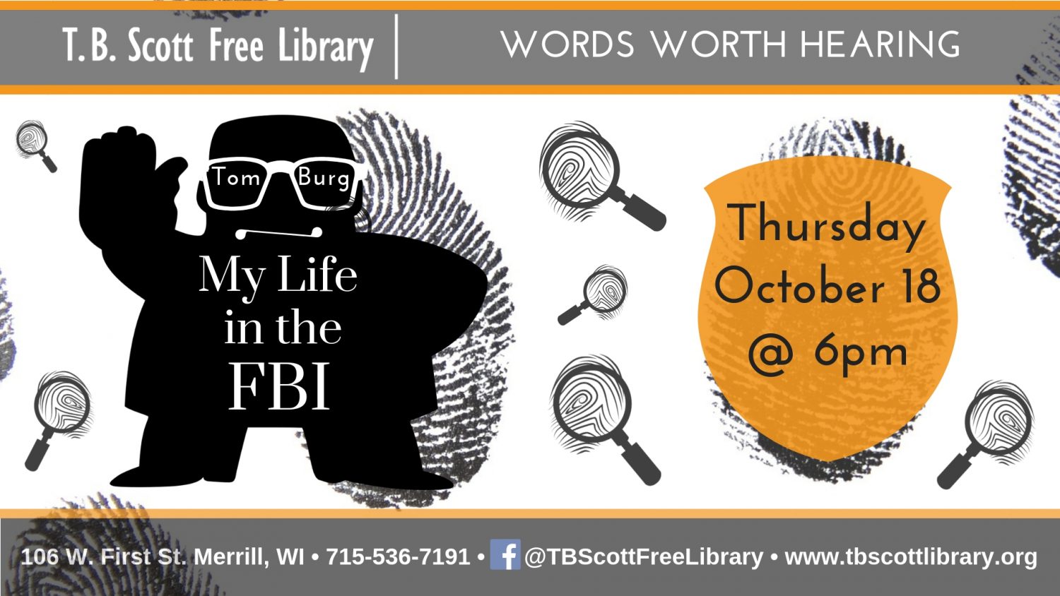 Retired FBI agent to share experiences at library