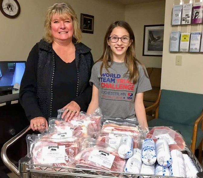 HAVEN receives pork donation