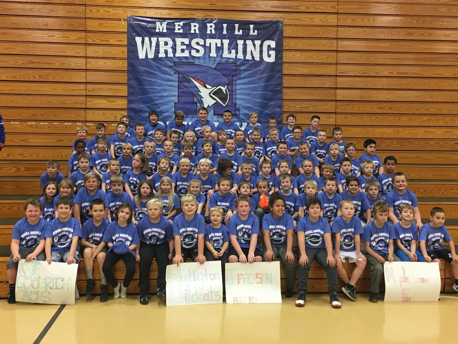 Youth wrestlers compete in city meet