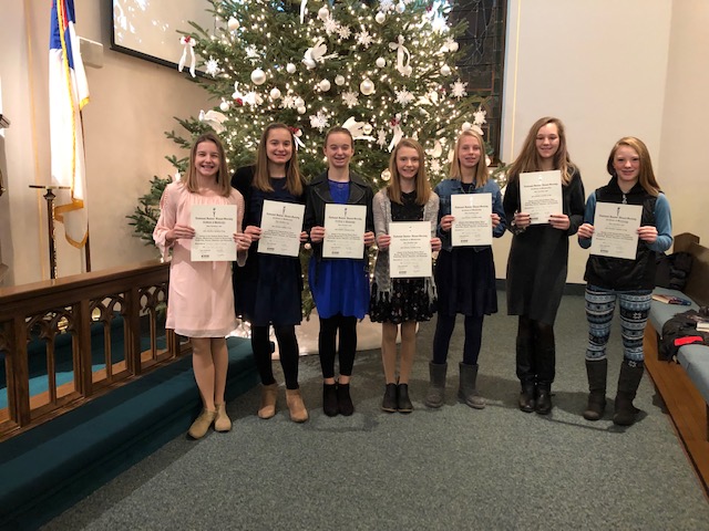 Trinity School inducts students into National Junior Honor Society