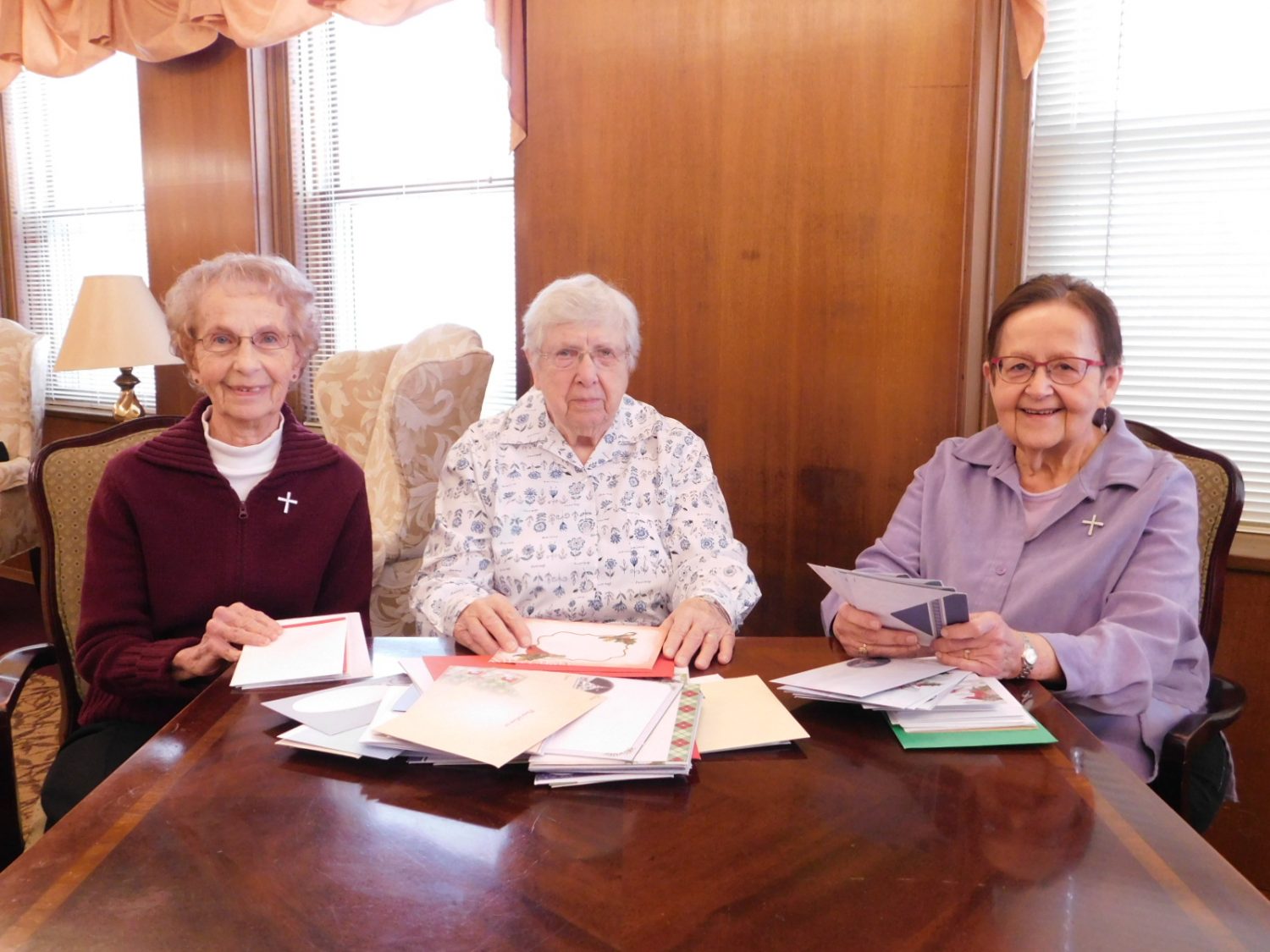 Holy Cross Sisters send Christmas greetings to Copper Lake/Lincoln Hills students