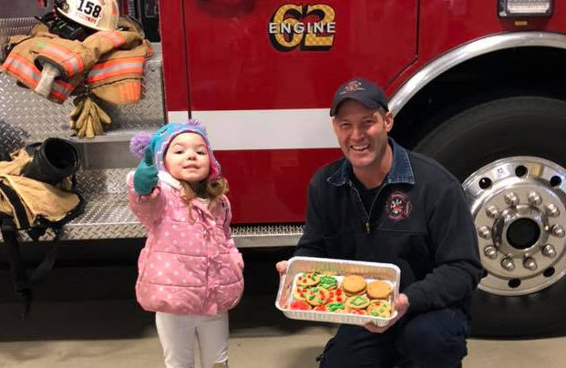 Firefighters get special Christmas Eve treat