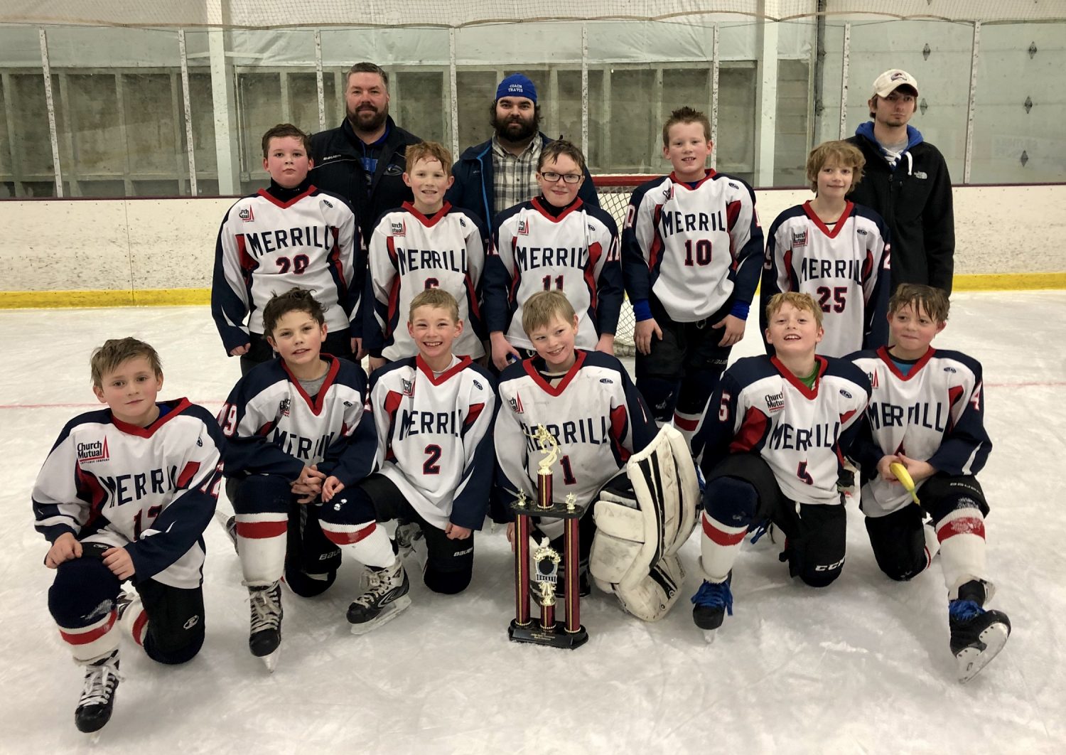 Merrill youth hockey takes first place