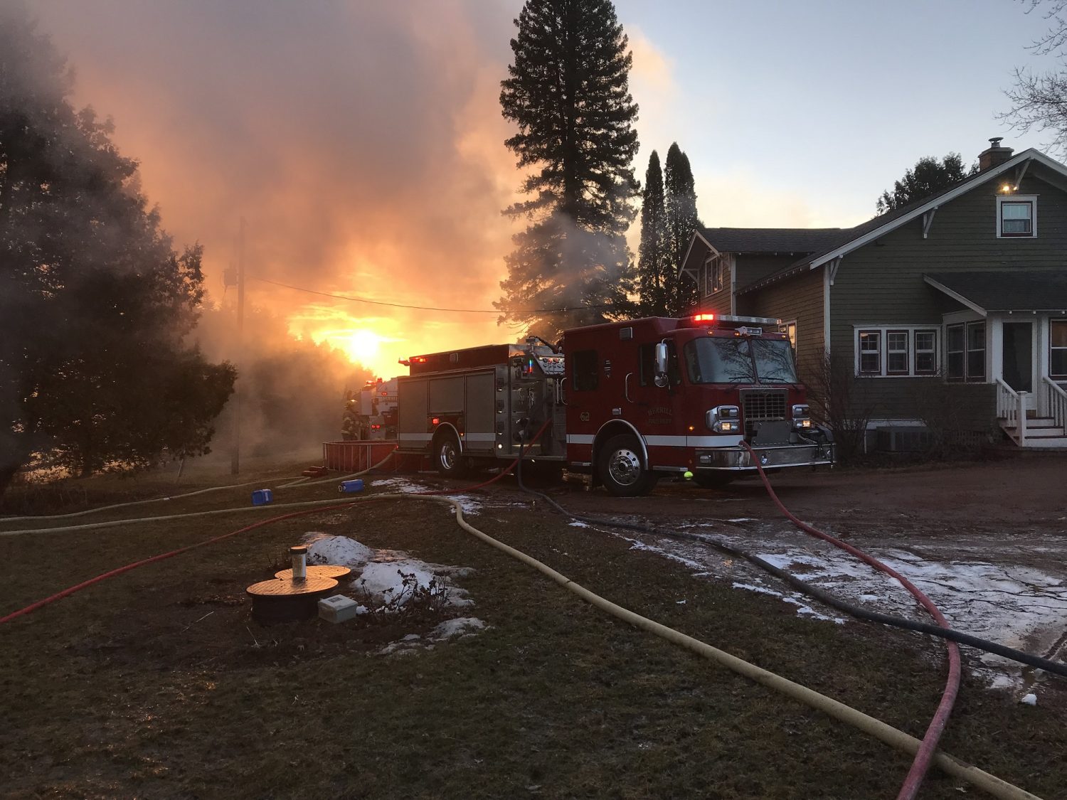 Town of Scott barn fire results in total loss