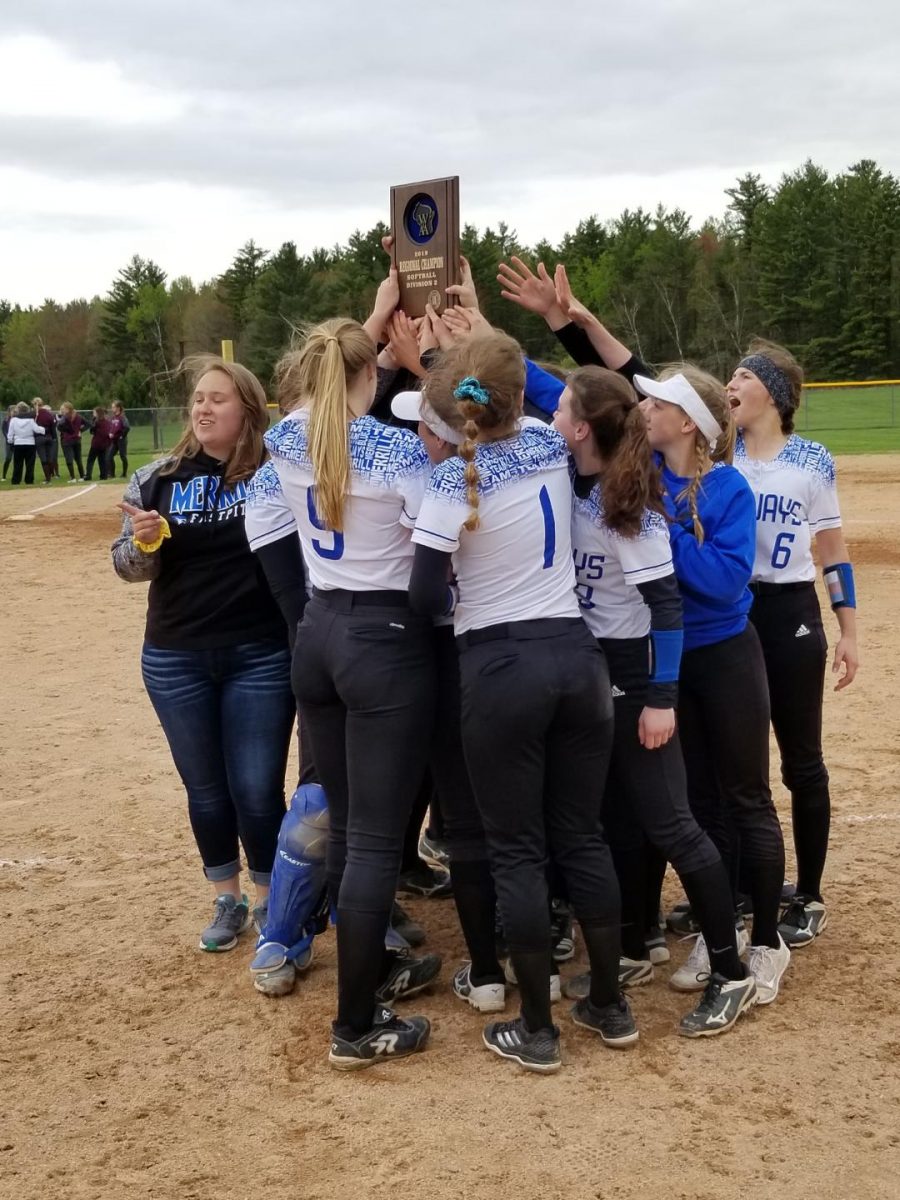 Merrill softball discovers “new energy” in playoffs, claims regional title