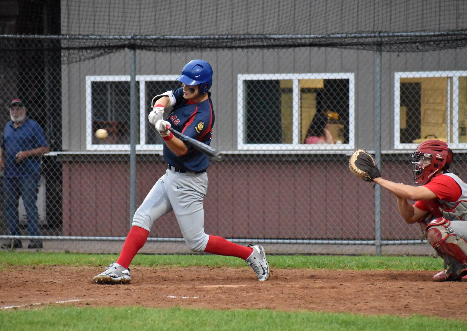 Post 46 continues to slide with double header loss