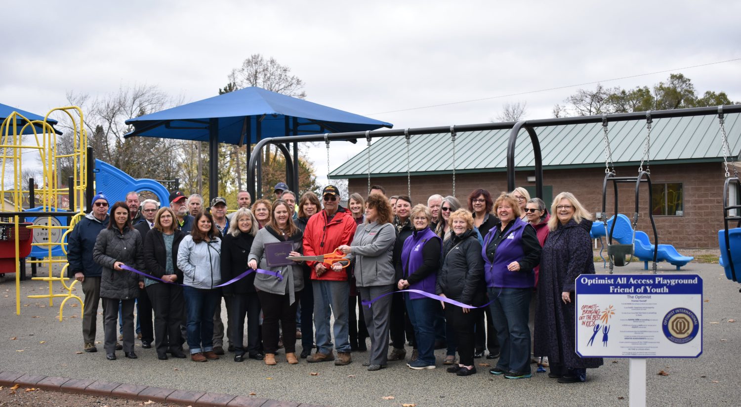 Optimist Club celebrates opening of new All-Access Playground