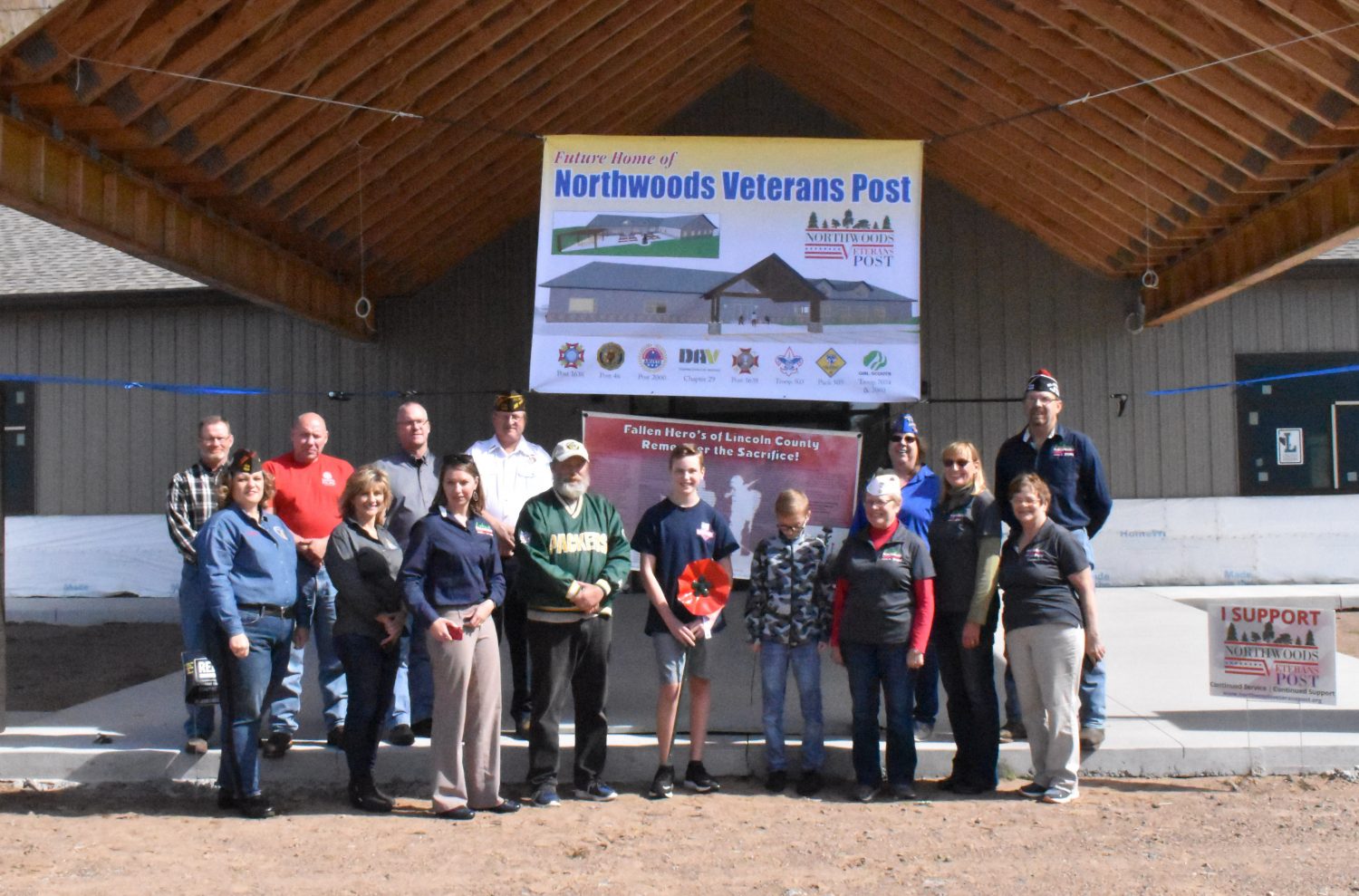 California teen renowned for dedication to honoring veterans, visits Northwoods Vets Post