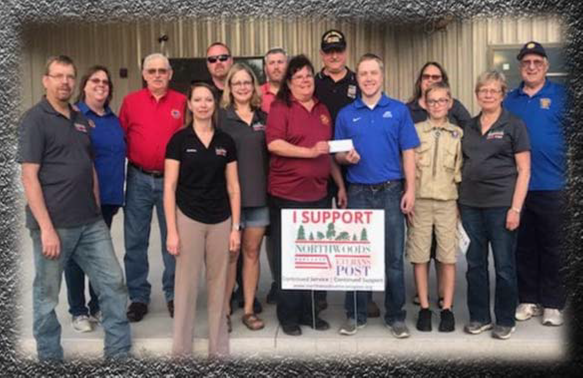 Gleason racer continues support of Northwoods Veterans Post