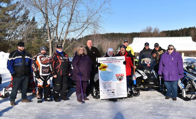 Badger State Winter Games Snowmobile Torch Ride makes stop in Merrill ...