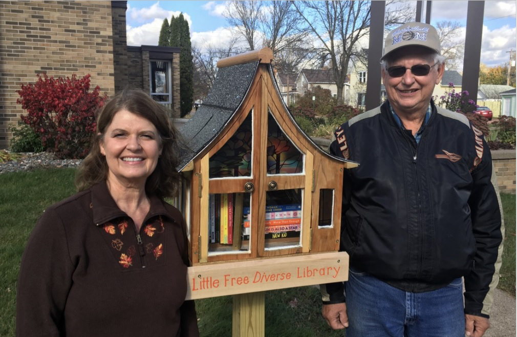 A Little Free Library with a twist