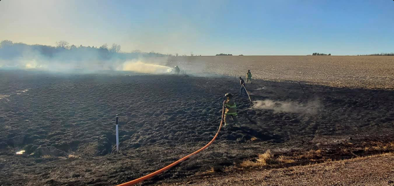 Grass Fire in Pine River