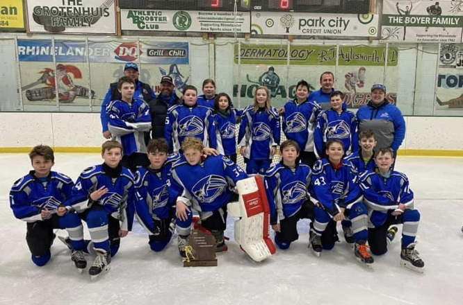 Merrill PeeWee B’s get third place, Tomahawk takes the win, at WAHA Championship