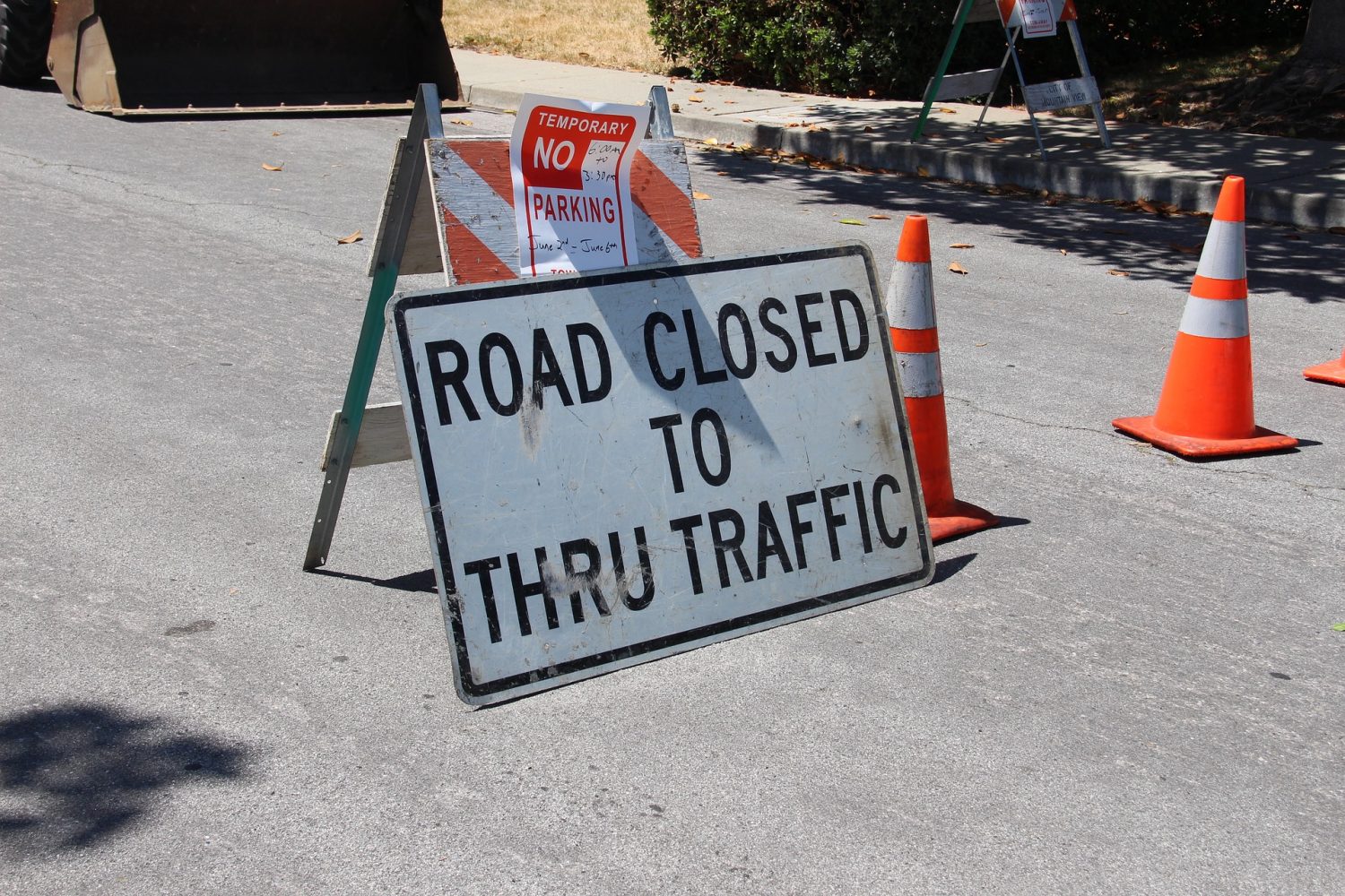 Road closures and area road construction