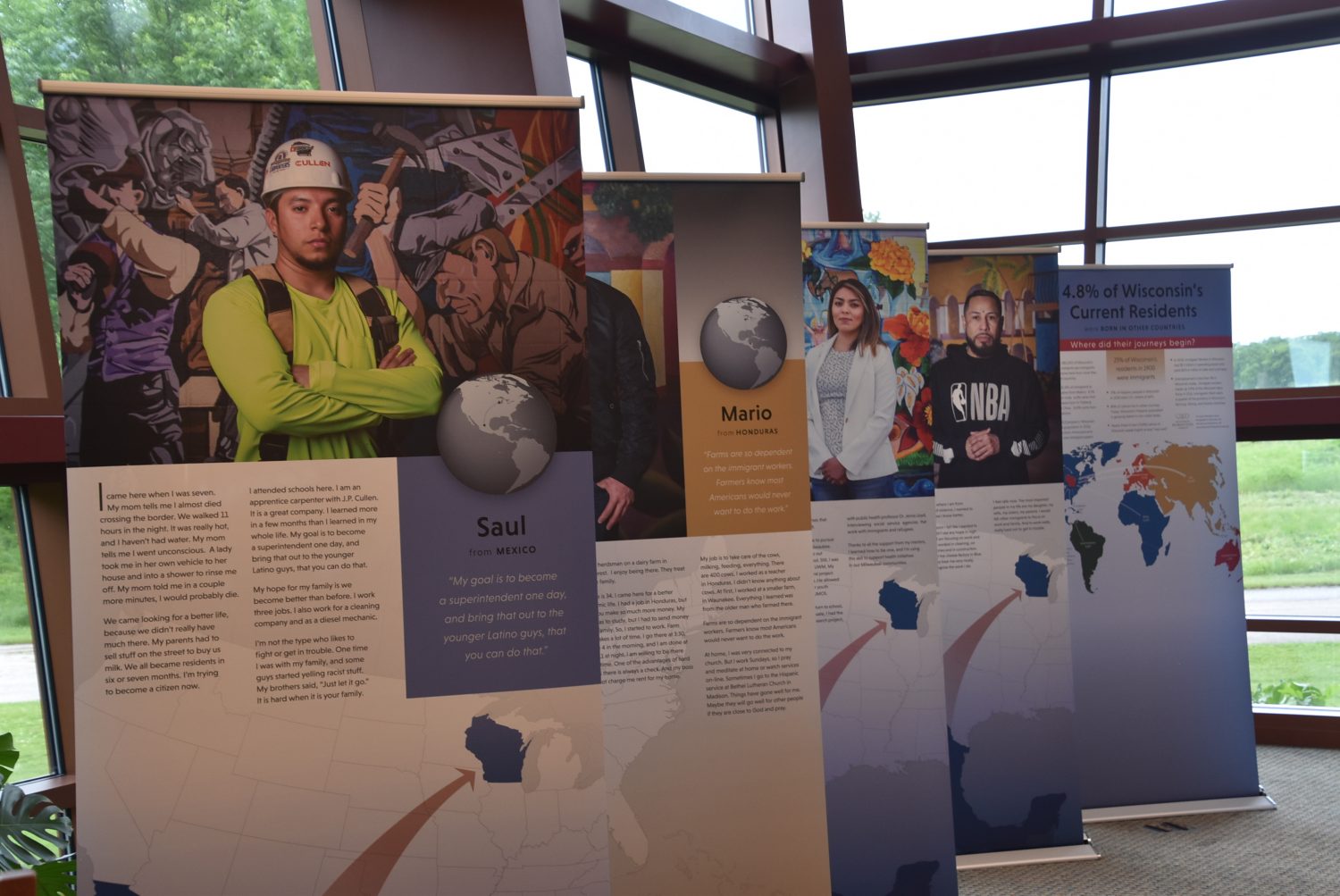 Immigrant Journeys from South of the Border [¡Mi travesía hasta Wisconsin!] exhibition comes to T.B. Scott Library
