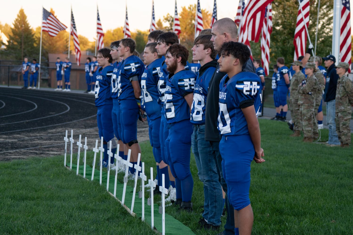 MHS Football Team honors U.S. Military Heroes who died Aug. 26