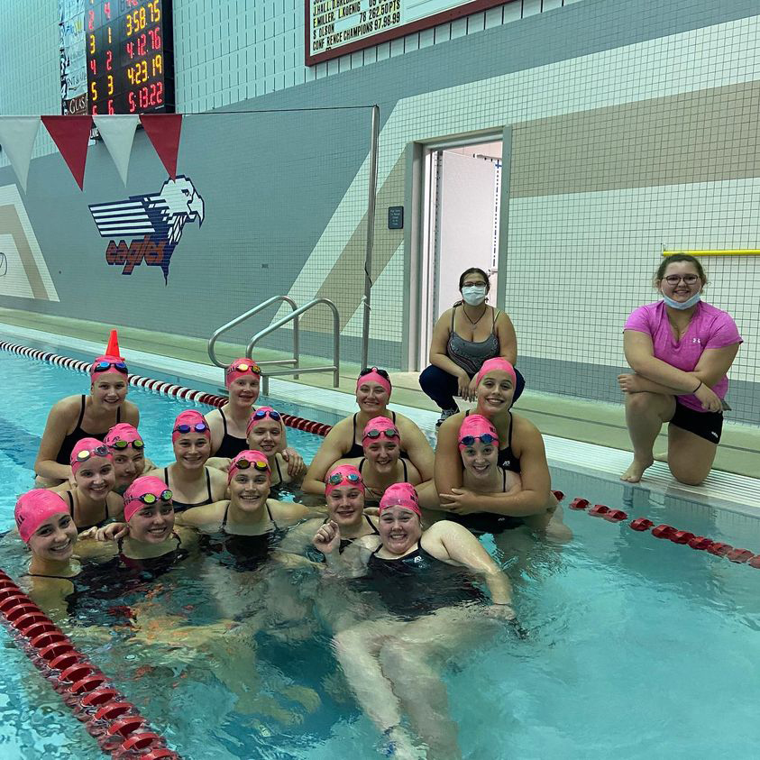 Merrill Bluejay Lady Swimmers finish strong, beating Wausau East 90-80
