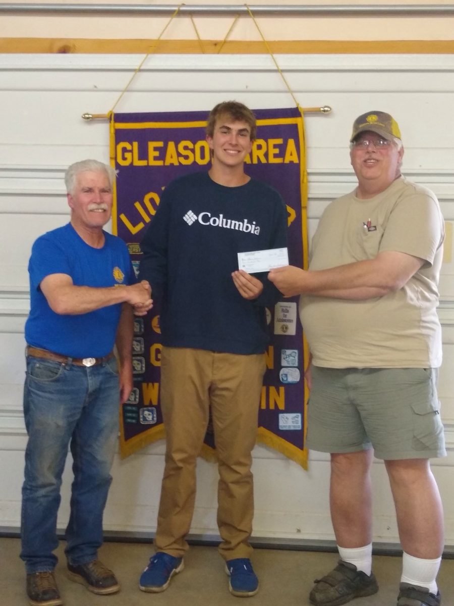 Johnson awarded scholarship from Gleason Area Lions