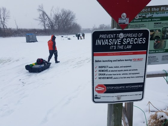 DNR urges ice anglers to protect waterways from aquatic invasive species