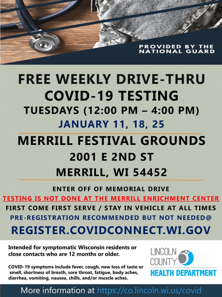 Free drive-through COVID-19 testing events continue in January