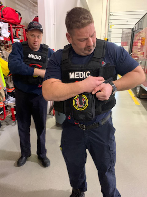 Merrill paramedics equipped with new PPE: ballistic vests