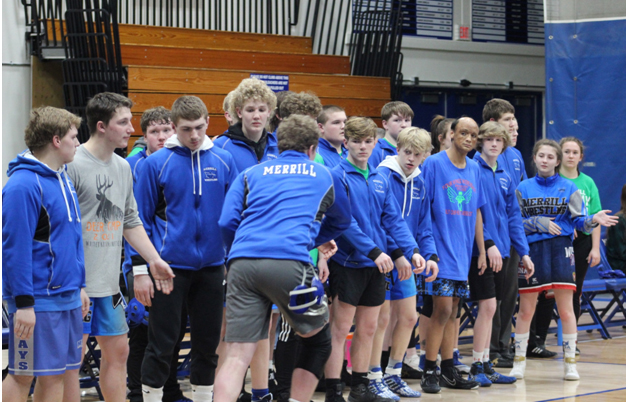 Merrill Varsity Wrestlers: Two Duals and a Tournament