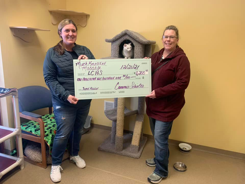 Much Kneaded Massage donates to LCHS