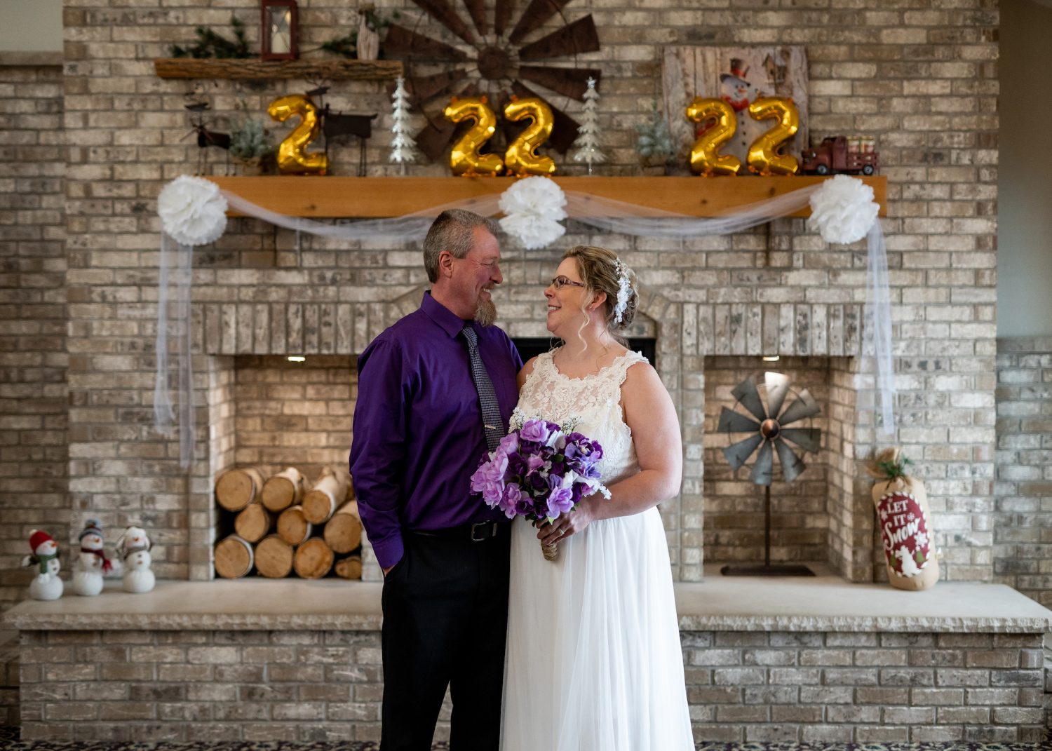 Local couple married at the AmericInn on 2-22-2022 at 2:22 p.m.