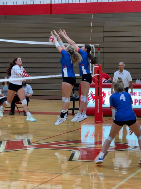 Merrill Varsity Girls Volleyball Team wins their first Conference match