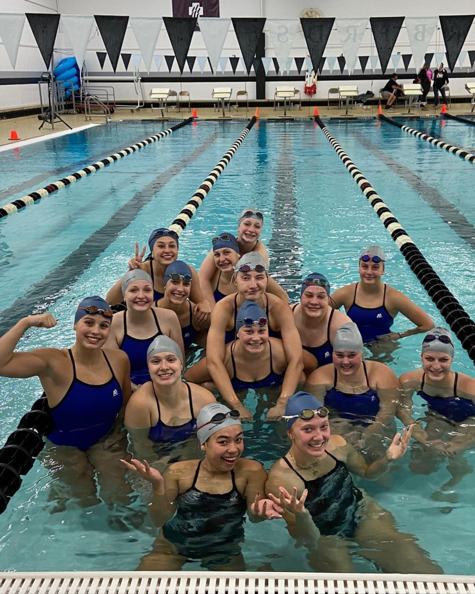 Merrill Girls Varsity Swim Team: A win, a loss, and a lot of fun