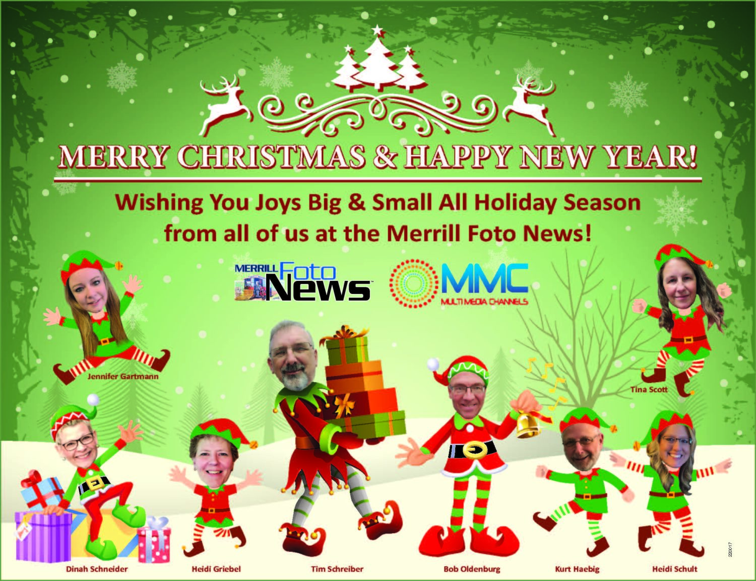 Merry Christmas and Happy Holidays from the Merrill Foto News staff
